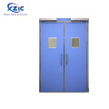 Wood grain steel fire proof commercial entry door strong hospital room doors standard size